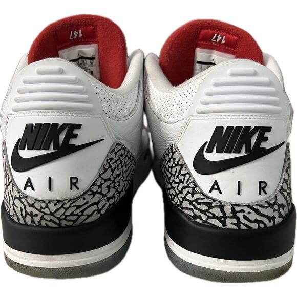 2017 Nike Air Jordan 3 Retro NRG Free Throw Line Basketball 923096-101 Size 14 - Picture 6 of 9